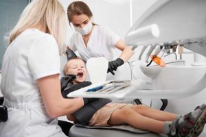 kid going in for pediatric dentistry 