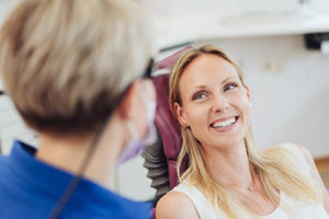 patient learning about specialty dentistry 